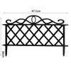 Flexible Plastic Wooden Effect Lawn Border Edge Garden Edging Picket Fencing Set