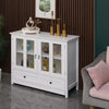 White Sideboard for Living Room, Display Cupboard for Kitchen Large Cabinet