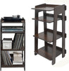 4-Tier Vinyl Record Storage Record Player Stand Side Table for Home Office Study