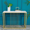 Marble Effect Console Table & Gold Metal Leg Wall Corridor Entrance Sofa Table