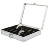 6/10/12 Aluminium Leather Watch Display Storage Box Case Tray Watch Collector