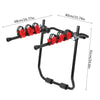 3 BIKE CARRIER FOR CAR TRUNK MOUNT RACK BICYCLE STAND CYCLE UNIVERSAL CAR RACK