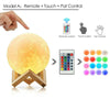 16 Color 20CM Moon Lamp Luna Light Touch Control Changing Rechargable Dimmable