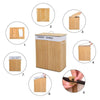Bamboo Laundry Basket Hamper Dirty Clothes Storage Organizer Bin 100 L