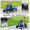 Kids Ride on Tractor and Trailer 6V Battery Powered Electric Toy Car Light Music