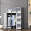 Plastic Wardrobe Clothes Shoe Shelf Storage Organizer Cupboard Closet Cabinet