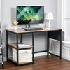 120x60cm Computer Desk with Storage Shelves Home Office Study Writing Work Table