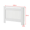 Radiator Cover White MDF Wood Grill Shelf Cabinet HomeTraditiona