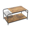 Vintage Coffee Table 90cm Center Table w/ Storage Compartment Living Room Office