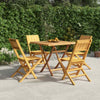 5 Piece Garden Dining Set Solid Wood Teak I7I4