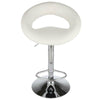 2 Swivel PU Bar Stools Chair Eclipse Leather Chrome Kitchen Gas Lift White