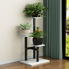 Modern 3Tier Plant Stand Flower Display Pot Holder Shelf Storage Rack Metal Wood