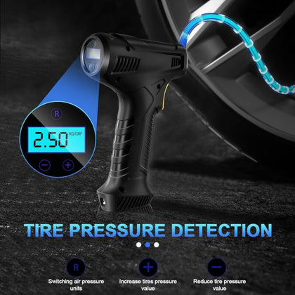 UK Car Tyre Inflator Cordless Digital Touch Air Compressor Pump USB Rechargeable