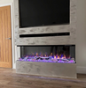 Exclusive Electric Fire Media Wall 1250mm 50inch HD Panoramic 3/2/1 Sided 2023