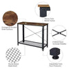 Industrial Console Table Vintage Narrow Furniture Slim Hallway Metal Sideboard