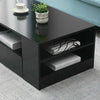 Coffee Table Storage High Gloss 2 Drawers Living Room Furniture White Black UK