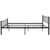 Metal Bed Frame 4ft6 Double Solid Bedstead Base Headboard for 135*190CM Mattress