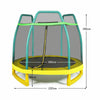 7FT Kids Trampoline Safety Jumper Rebounder Enclosure Net Indoor Outdoor Play