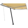 Freestanding Manual Retractable Awning 350x250 Yellow/White Z6U5