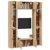 8 Piece TV Cabinet Set Sonoma Oak Engineered Wood B9E9