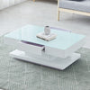 High Gloss Coffee Table Glass Top Living Room Decoration Furniture