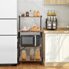 4-Tier Kitchen Baker’s Rack Industrial Utility Storage Shelf Microwave Stand