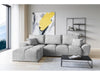 Easy Velvet Corner Sofa Bed with Storage and Pillows , Universal Sofa Bed