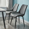 2* Faux Leather/PU Dining Chairs Dining Room Restaurant Chair Padded Modern