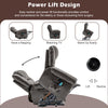Electric Power Lift Pu Leather Auto Massage Recliner Armchair Sofa Lounge Chair