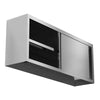 150*35*60cm Stainless Steel Wall Hanging Cabinet Sliding Door Intermediate Floor