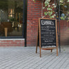 Large Vintage Wooden A-Frame Chalk Board Pavement Restaurants Shop Message Board