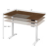 Flamaker 140x70 cm Electric Standing Desk Height Adjustable Computer Desk