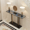 Extra Long Console Table Marble Table Hallway Entrance Storage Rack Gold Black