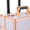 Luxury Travel Trolley Case Makeup Cosmetic Vanity Beauty Salon Nail Storage Box
