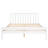 Wooden Bed frame Single Double Bed with Storage Drawers Kids Adults White Grey