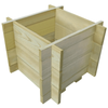 Garden Raised Vegetable Bed Impregnated Pinewood Plant Flower Pot Box 3 Sizes