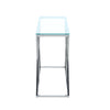 Slim Console Table Side Narrow Desk Kitchen Hallway Stand Rectangular Glass Unit