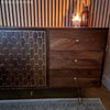 Large Solid Mango Wood Sideboard with Drawers - Dejan DEN005