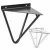 2x Durable Hairpin Industrial Wall Shelf Support Brackets Metal Prism Wall Mount