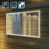 Large Bathroom Wall Mirror with LED Lights DEMISTER Touch Sensor Rectangular