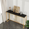 120CM Modern Glam Console Table Home Entryway Marble Sofa Porch Bar Accent Table