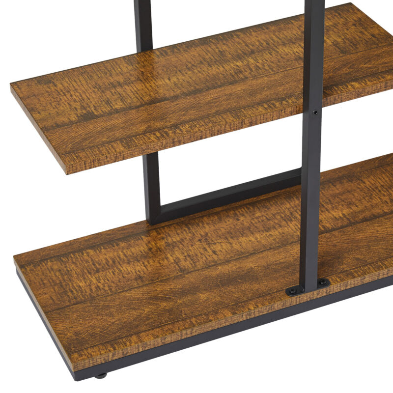 Mondeer Industrial Display Shelf Storage Unit Staggered layering Metal ...