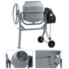 450W Power Electric Cement Portable 120L Mortar Plaster Concrete Drum Mixing UK