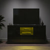TV Stand Entertainment Cupboard with RGB LED Lights High Gloss Unit Cabinet