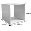 Cube, 2, 3 or 4 Tier Wooden Bookcase Shelving Display Storage Shelf Unit Wood