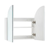 White Bathroom Mirror Cabinet Wall Mount Storage With Shelf 2 Door Cupboard