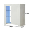 Modern Cabinet Cupboard sideboard - Matt Body and High Gloss Doors + LED Light!