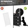 4 Tier Wide Storage Organizer Unit 5-Drawer Storage Dresser Chest of Drawers