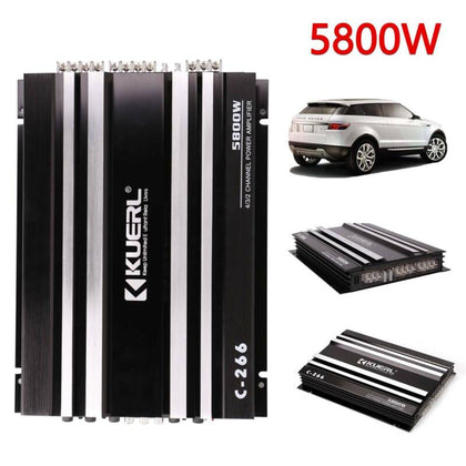 4 Channel Car Power Amplifier Stereo Audio Super Bass Subwoofer Amp 5800W
