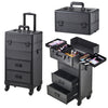 Professional Rolling Makeup Cosmetic Case Trolley Vanity Hairdressing Nail Box